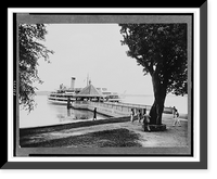 Historic Framed Print, The wharf, Mount Vernon, Virginia,  17-7/8" x 21-7/8"