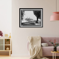 Historic Framed Print, The wharf, Mount Vernon, Virginia,  17-7/8" x 21-7/8"
