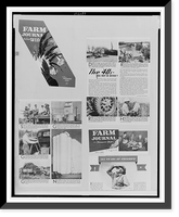Illustrations from Farm Journal and Farmer's Wife" July and February, 1940, showing agricultural scenes" Classic, Historic Reproduction