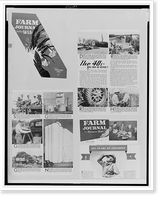 Illustrations from Farm Journal and Farmer's Wife" July and February, 1940, showing agricultural scenes" Classic, Historic Reproduction