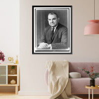 George E. Brown, Jr., half-length portrait, seated, facing slightly left.Chase, Washington, Vintage Wall Art