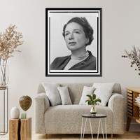 Historic Framed Print, [Dr. Hortense Powdermaker, head-and-shoulders portrait, facing slightly left],  17-7/8" x 21-7/8"