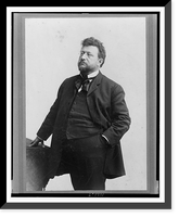 Louis Freeland Post, three-quarter length portrait, standing, facing left, Vintage Print