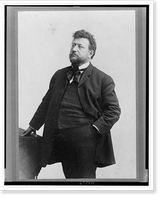 Louis Freeland Post, three-quarter length portrait, standing, facing left, Vintage Print