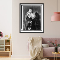 Historic Framed Print, [Lady Henry Somerset, three-quarter length portrait, standing, facing front],  17-7/8" x 21-7/8"