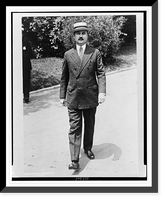 Historic Framed Print, [John B. Stetson, Jr., full-length portrait, walking, facing front].Underwood & Underwood, Washington.,  17-7/8" x 21-7/8"