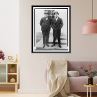 Prince Mohamed Aly Ibrahim, a member of the ruling house of Egypt, photographed at the White House today with the Egyptian Minister Samy Yasuhu.Underwood & Underwood, Washington. Heritage Wall Art