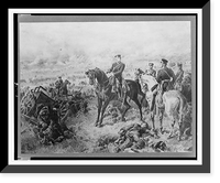 Historic Framed Print, Steinmetz, Gen.. In the battle of Saarbr&uuml;cken,  17-7/8" x 21-7/8"