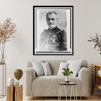Historic Framed Print, [Michel J. Maunoury, head-and-shoulders portrait, facing front, in military uniform],  17-7/8" x 21-7/8"
