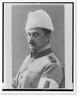 Historic Framed Print, [Carl Gustaf Emil von Mannerheim, two head-and-shoulders portraits, facing left],  17-7/8" x 21-7/8"