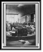Interior views of the McAllister & Brother optical shop in Philadelphia, Pennsylvania, with stereo portrait of John McAllister, Jr. in his store - 2, Antique Print