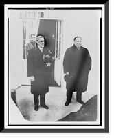 Historic Framed Print, [William Howard Taft and Woodrow Wilson, full-length portrait, facing slightly right],  17-7/8" x 21-7/8"