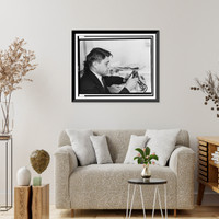 Historic Framed Print, Carl Mydans at Walsh Mansion FSA with camera equipment, November, 1935,  17-7/8" x 21-7/8"