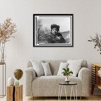 Historic Framed Print, [FSA staff member Pauline Wilson, head-and-shoulders portrait, out-of-doors],  17-7/8" x 21-7/8"