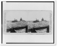 Floating wreckage near Texas City - typical scene for miles along the water front - Galveston disaster, Antique Wall Art