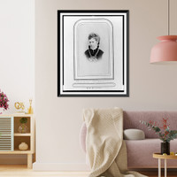 Historic Framed Print, [Princess Alice, Grand Duchess of Hesse-Darmstadt, head-and-shoulders portrait, facing left],  17-7/8" x 21-7/8"