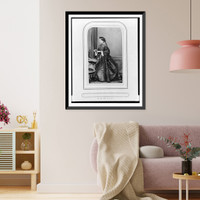 Lady Augusta Stanley, full-length portrait, standing, facing left, Historic Reproduction
