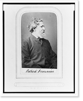 Historic Framed Print, [Robert Browning, half-length portrait, seated, facing right],  17-7/8" x 21-7/8"