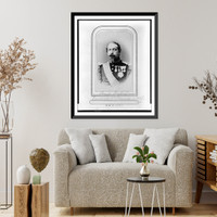 Napoleon III, Emperor of the French, half-length portrait, facing front, Vintage Poster