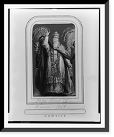 Historic Framed Print, [Pope Pius IX, full-length portrait, standing in front of throne, right hand raised, facing front],  17-7/8" x 21-7/8"