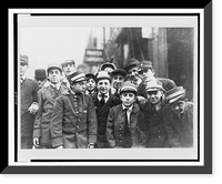 Historic Framed Print, Strikes - Messenger boys, N.Y.. At 6th Ave. & 32nd St. Nov. 1916],  17-7/8" x 21-7/8"
