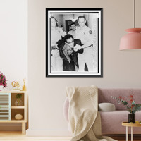 Historic Framed Print, [University of California at Berkeley student, screaming freedom now" being dragged off to jail by police,  after sit-in protesting regulations concerning campus politics]",  17-7/8" x 21-7/8"