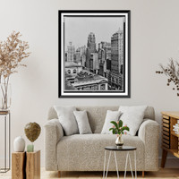 Historic Framed Print, Am. Radiator Co. Bldg.,  17-7/8" x 21-7/8"
