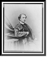 Sir John A. Macdonald, first Canadian Premier, three-quarter length portrait, seated, facing right, Vintage Print