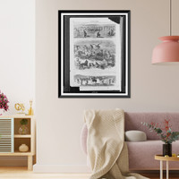 Sioux Indians attacking a company of the Seventh Cavalry, June 24, 1867 Camp pets of the Seventh United States Cavalry ; Sioux and Cheyennes attacking a wagon train.sketched by T.R. Davis. - 2 Time