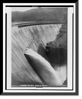 Historic Framed Print, Arrowrock Dam, Boise irrigation project,  17-7/8" x 21-7/8"