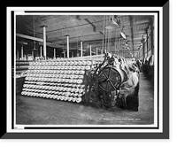 Historic Framed Print, [Women working at machines, beaming and inspecting yarn, American Woolen Company, Boston],  17-7/8" x 21-7/8"