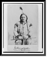 Historic Framed Print, Sitting Bull and nephew, One Bull - 3,  17-7/8" x 21-7/8"