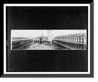 Historic Framed Print, Panoramic view, Piazza St. Marco, Venice,  17-7/8" x 21-7/8"