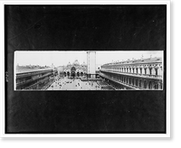 Historic Framed Print, Panoramic view, Piazza St. Marco, Venice,  17-7/8" x 21-7/8"