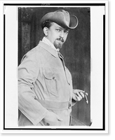 Historic Framed Print, [Leo Frobenius, half-length portrait, standing, facing right, holding cigar],  17-7/8" x 21-7/8"