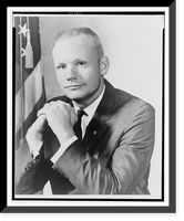 Historic Framed Print, [Neil A. Armstrong, half-length portrait, facing slightly left],  17-7/8" x 21-7/8"