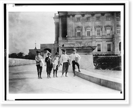 In comparison with governmental affairs newsies are small matters. This photo taken in the shadow of the National Capitol where the laws are made, Historic Print