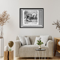 Historic Framed Print, Putting crushed olives into basket-containers for pressing,  17-7/8" x 21-7/8"