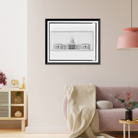 Historic Framed Print, [United States Capitol, Washington, D.C. East front elevation, rendered] - 3,  17-7/8" x 21-7/8"