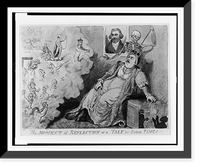 The moment of reflection or a tale for future times.IC, Antique Print