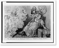 The moment of reflection or a tale for future times.IC, Antique Print