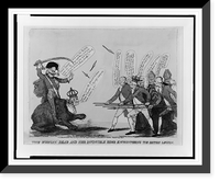 The Russian bear and her invincible rider encountering the British legion, Vintage Wall Art