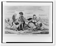 Historic Framed Print, Saint Catharine and St. George,  17-7/8" x 21-7/8"