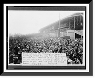 Fans outside the Washington team's dressing rooms waiting for the players to come out. - 2, Vintage Print