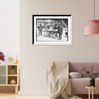 Street vendor, Italian wares, Historic Print