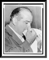 Overcome by emotion, Sen. McCarthy wipes away tears while addressing a Rally for McCarthy" in Washington last night", Historic Reproduction