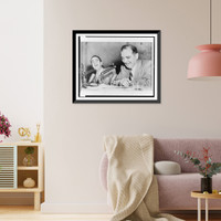 Sen. Joseph McCarthy (right) shares laugh with Roy Cohn, during a Senate subcommittee session, Antique Wall Art