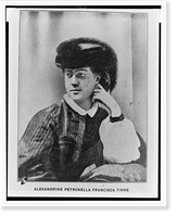 Alexandrine Petronella Francisca Tinne, half-length portrait, seated, facing left, Vintage Poster