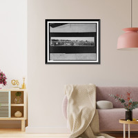 Historic Framed Print, [Glidden Tour Parade at Belle Isle],  17-7/8" x 21-7/8"