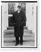 William N. Doak, full-length portrait, standing on steps of White House, facing front, Vintage Poster
